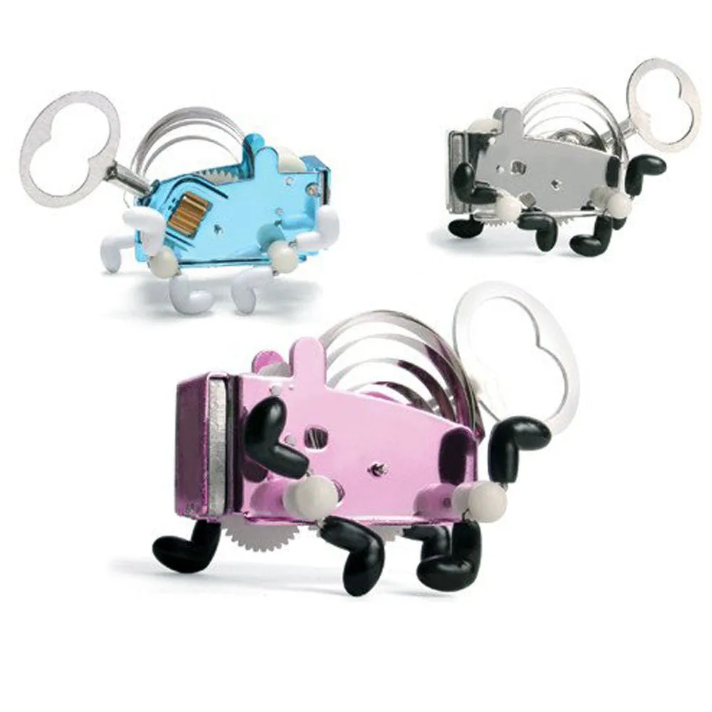 1 Kikkerland Tiny Pea Wind Up Toys Desk Dynamo Critter Chico Bicalho Gift