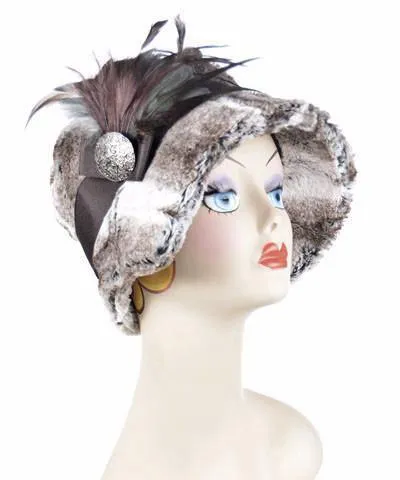 Abigail Style Hat - Luxury Faux Fur in Birch