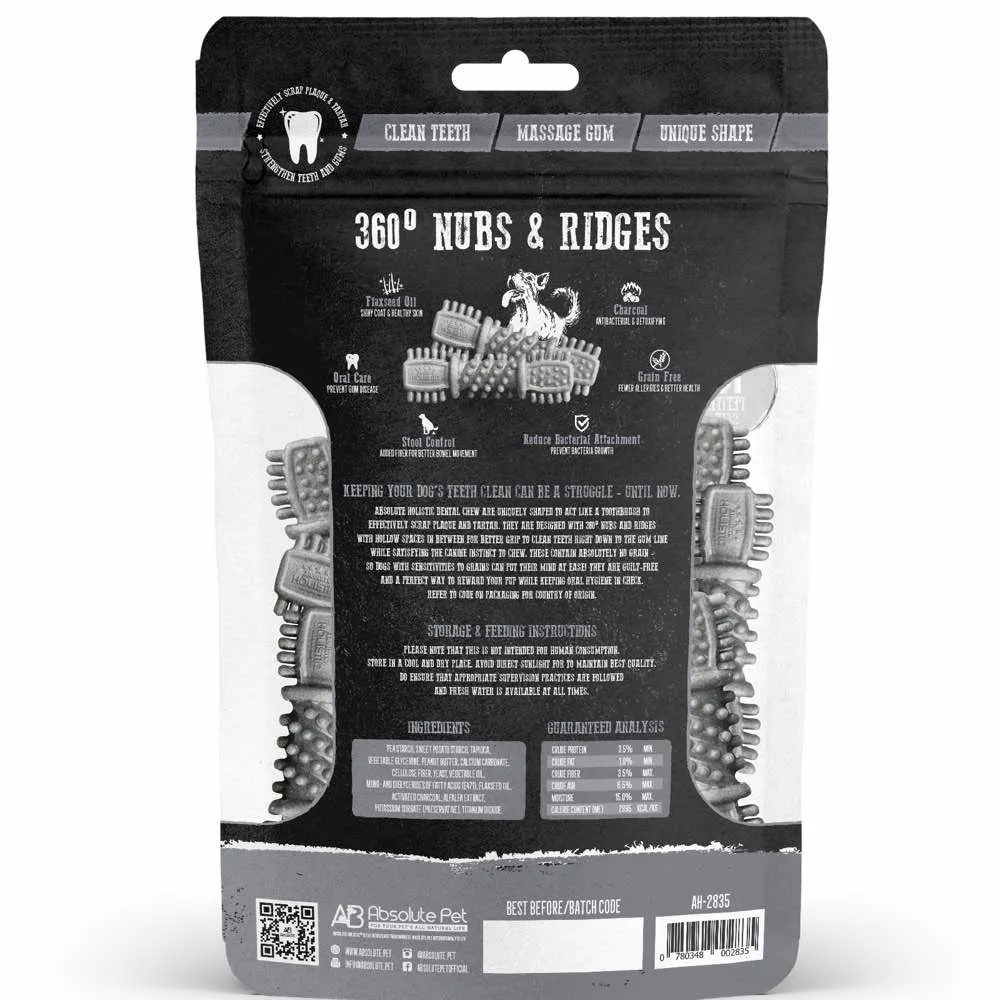 Absolute Holistic Dental Chew Charcoal Value Pack 160g