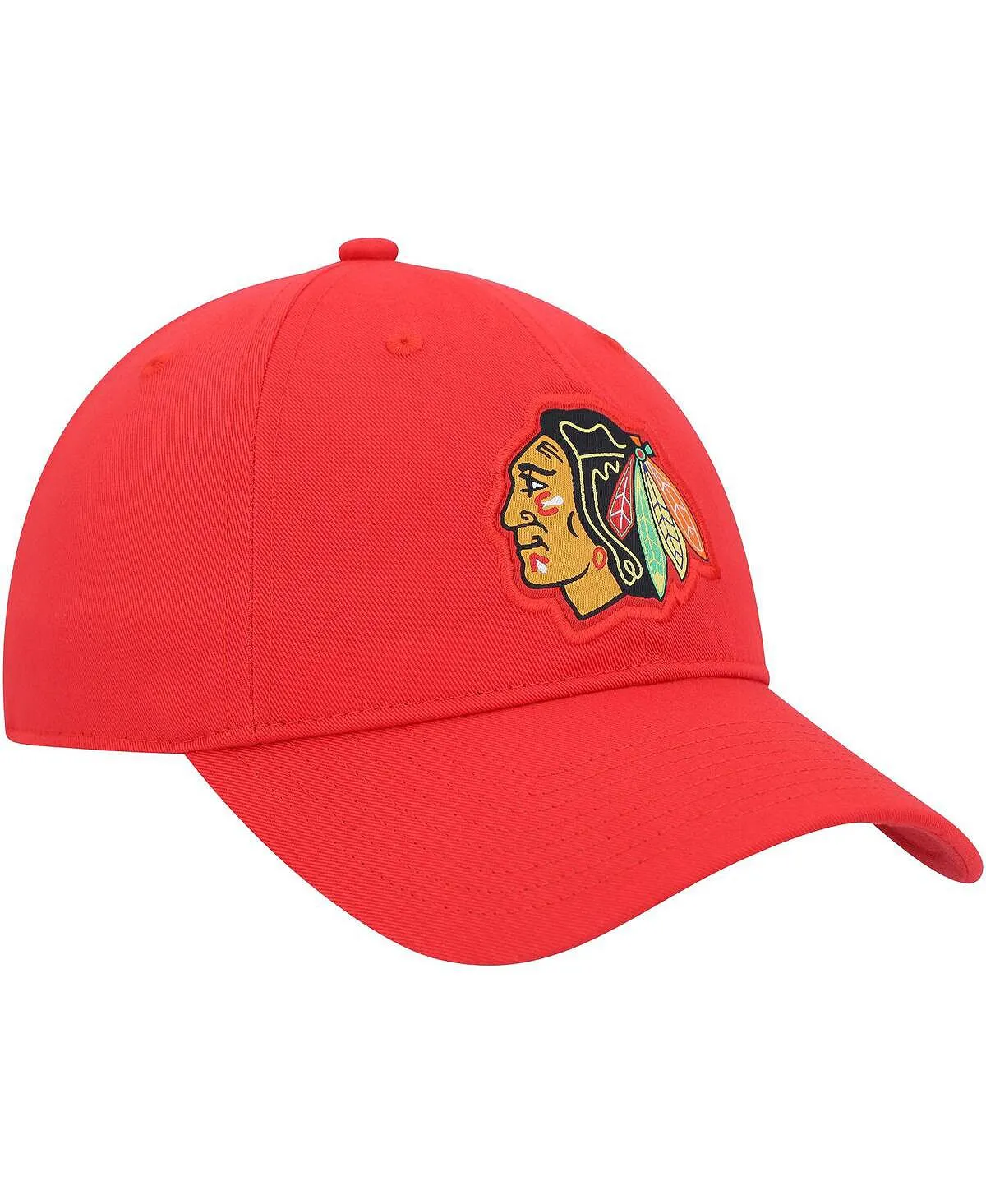 adidas Men's Red Chicago Blackhawks Primary Logo Adjustable Cap