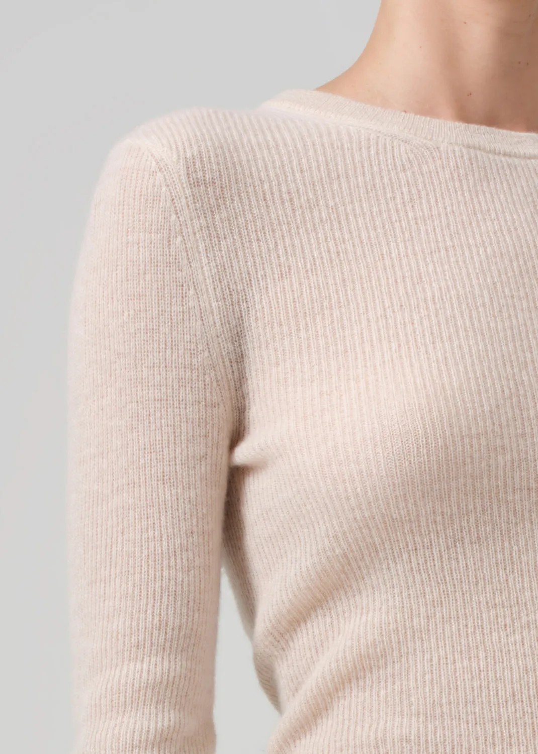 Alessia Crewneck Sweater in Cream