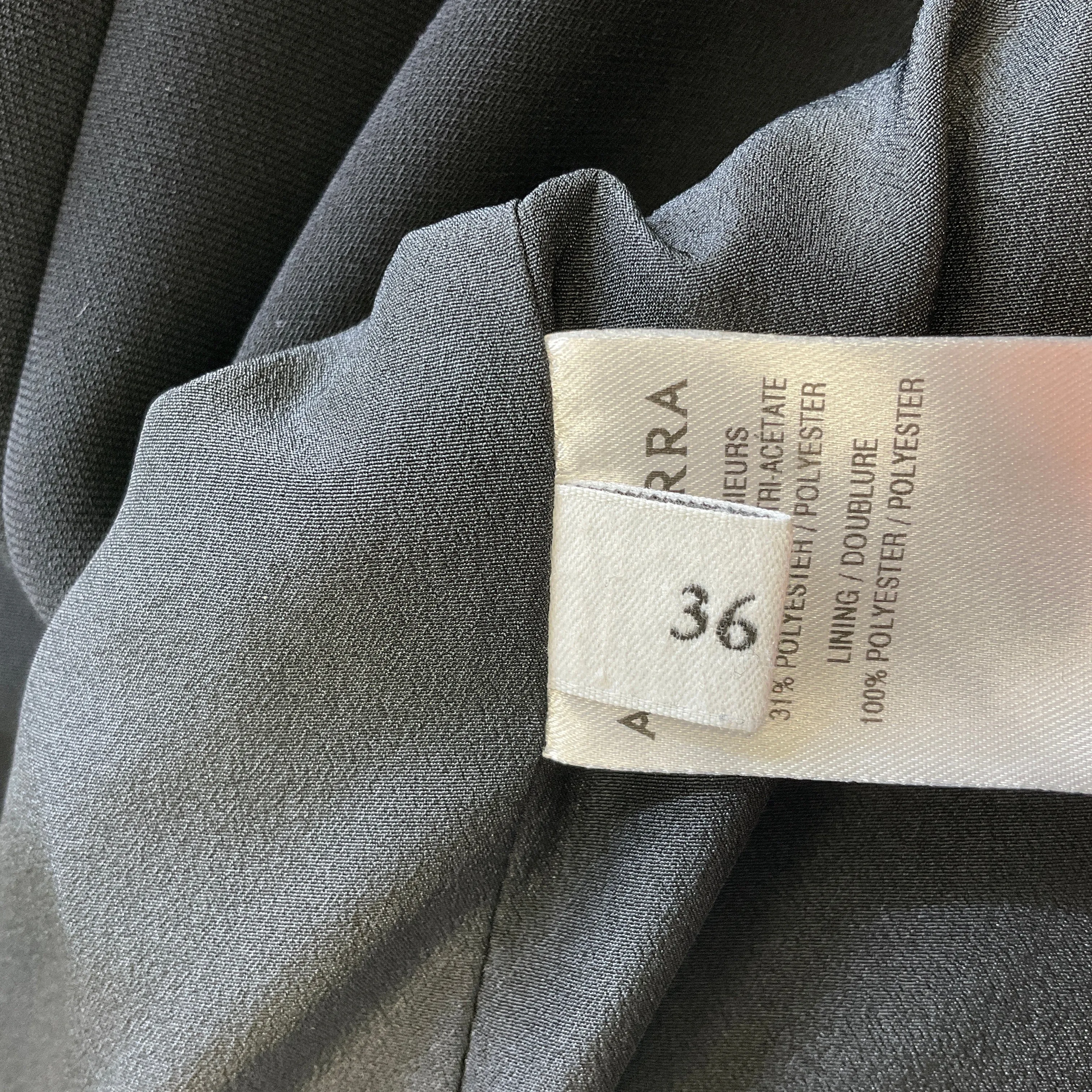 Altuzarra Black Double Breasted Sleeveless Crepe Dress