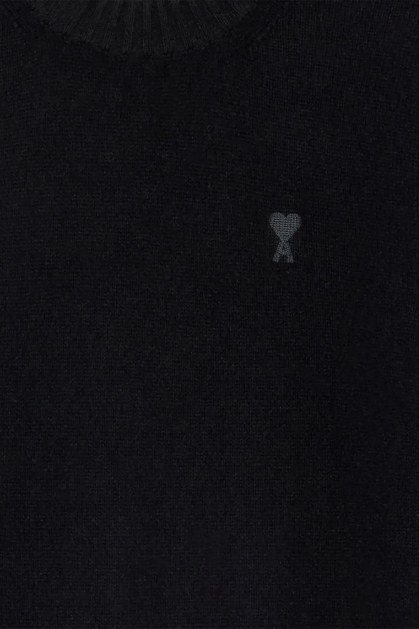 AMI De Coeur Crewneck Sweater - Black