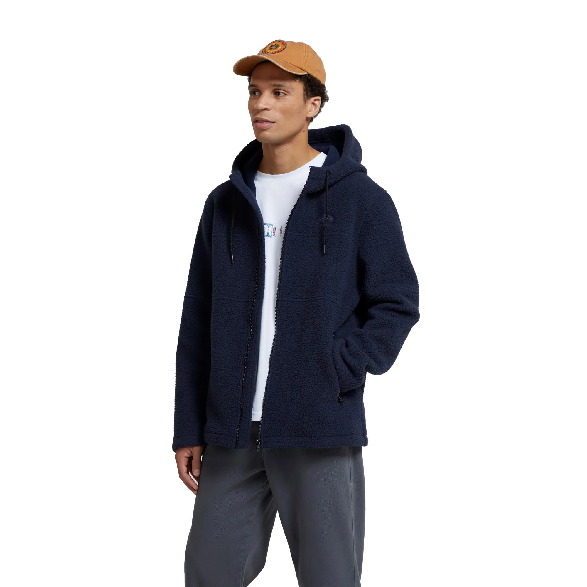 Animal Mens Aidan Fleece Recycled Full Zip Hoodie
