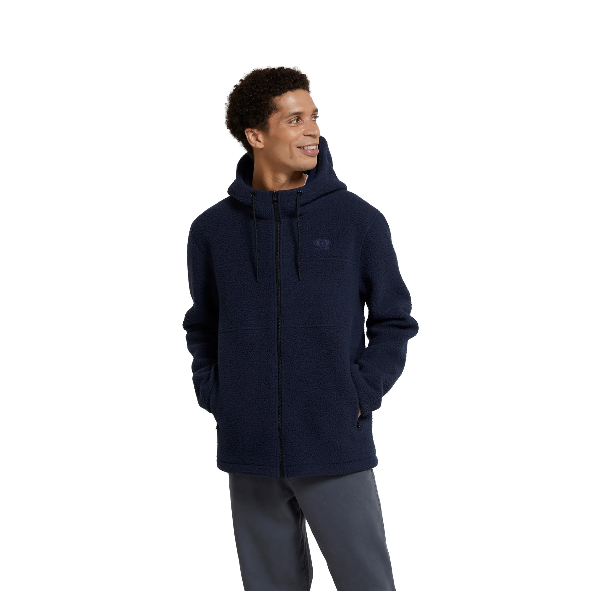 Animal Mens Aidan Fleece Recycled Full Zip Hoodie