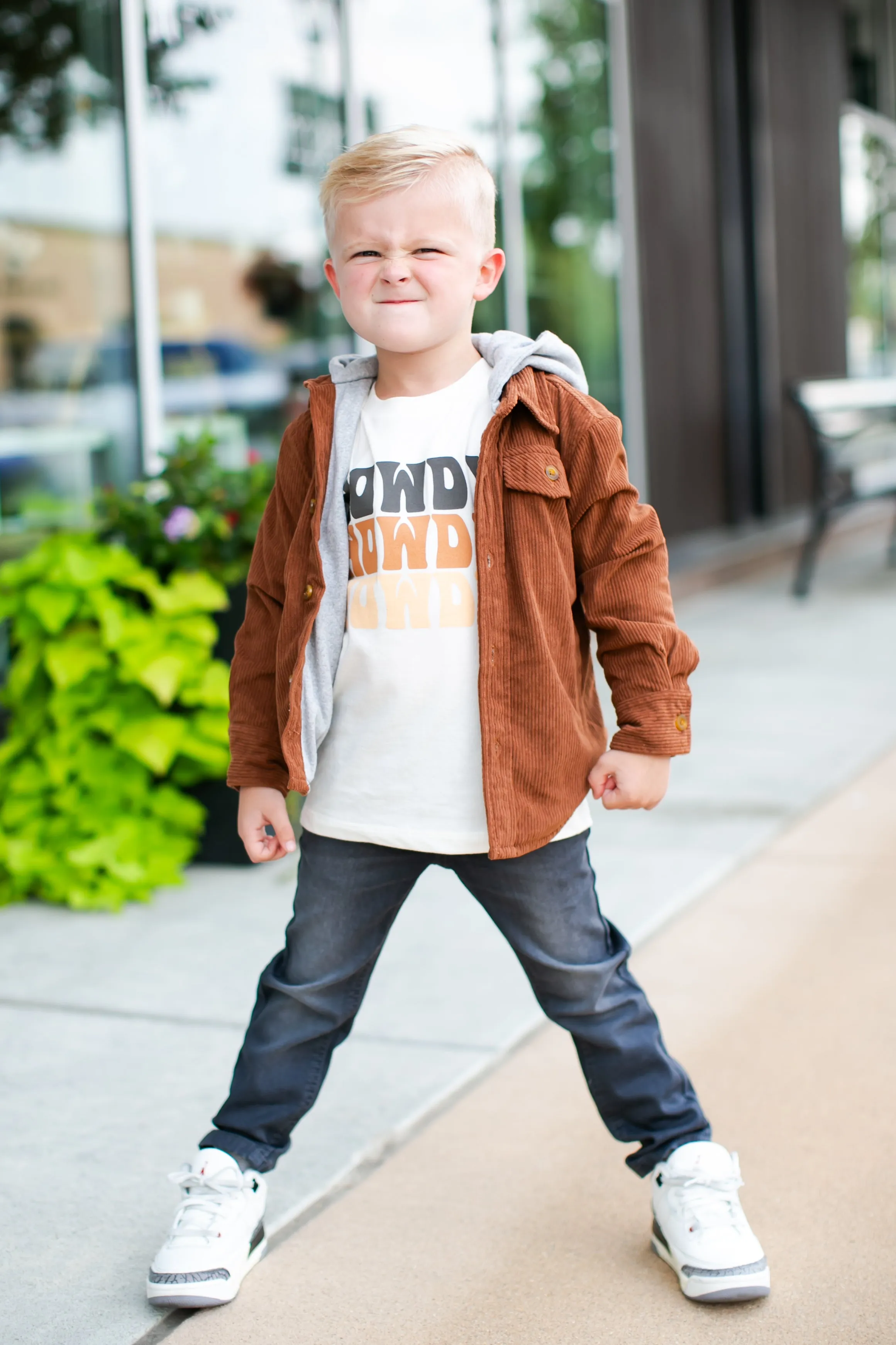 Appaman - Boys Glen Hooded Shirt Jacket in Sierra Corduroy