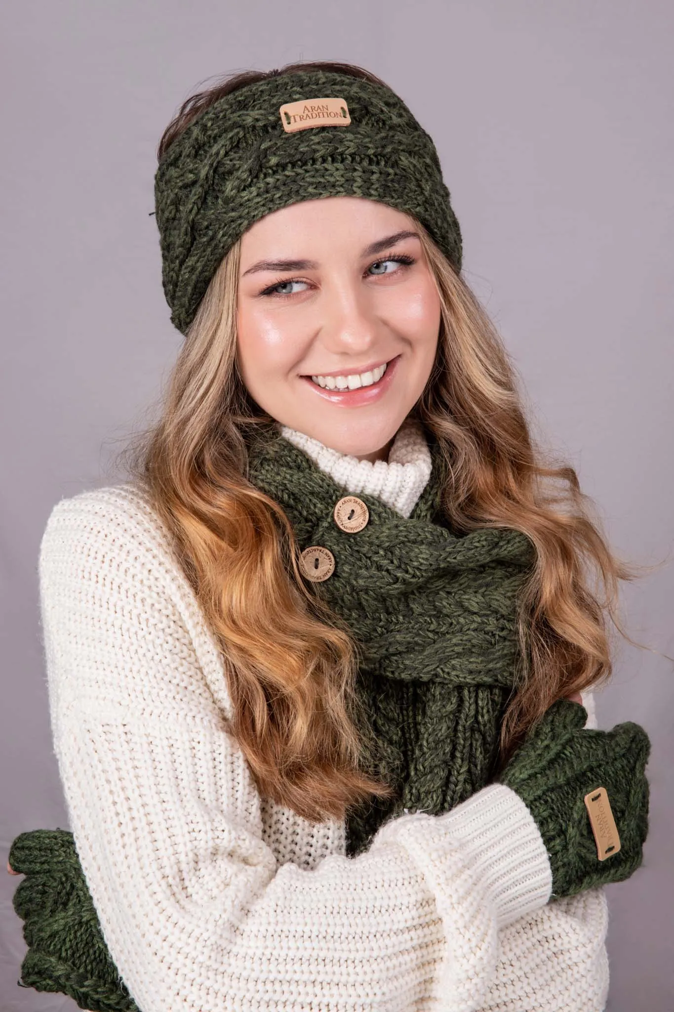 Aran Cable Knit Headband