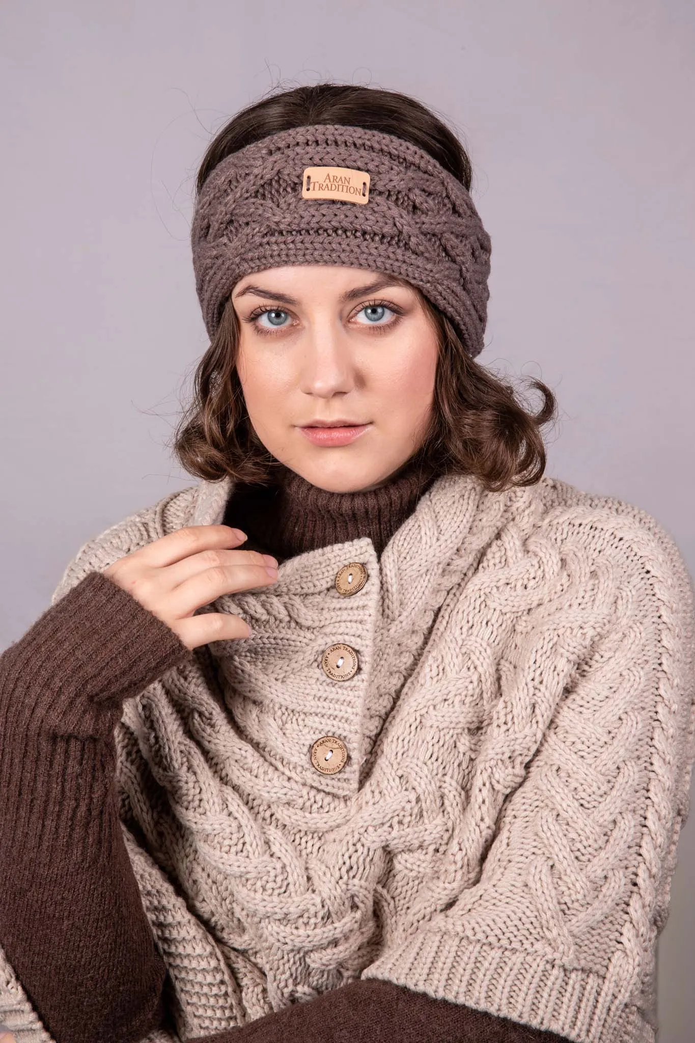 Aran Cable Knit Headband