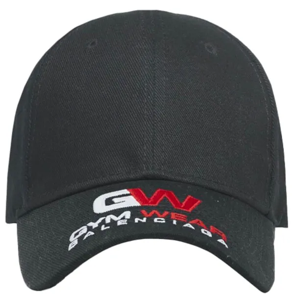 Balenciaga Gym Wear canvas baseball cap, black