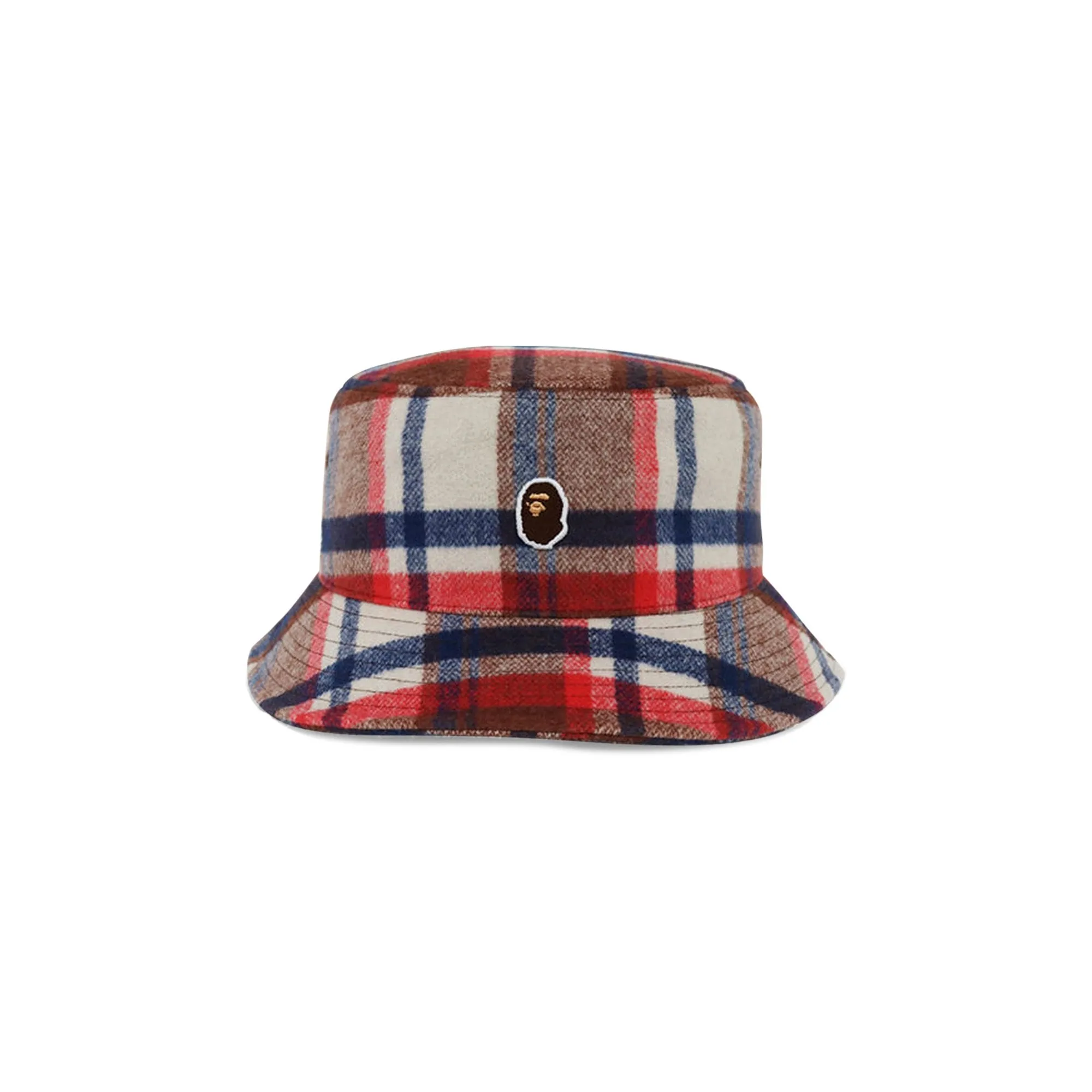 BAPE Checkered Cap Red