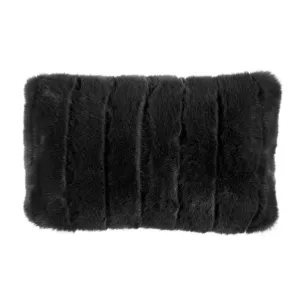 Bedding House Elsworthy Anthracite Faux Fur 30x50cm Cushion