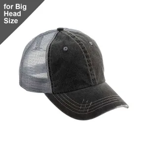 Big Head Washed Herringbone Trucker Cap
