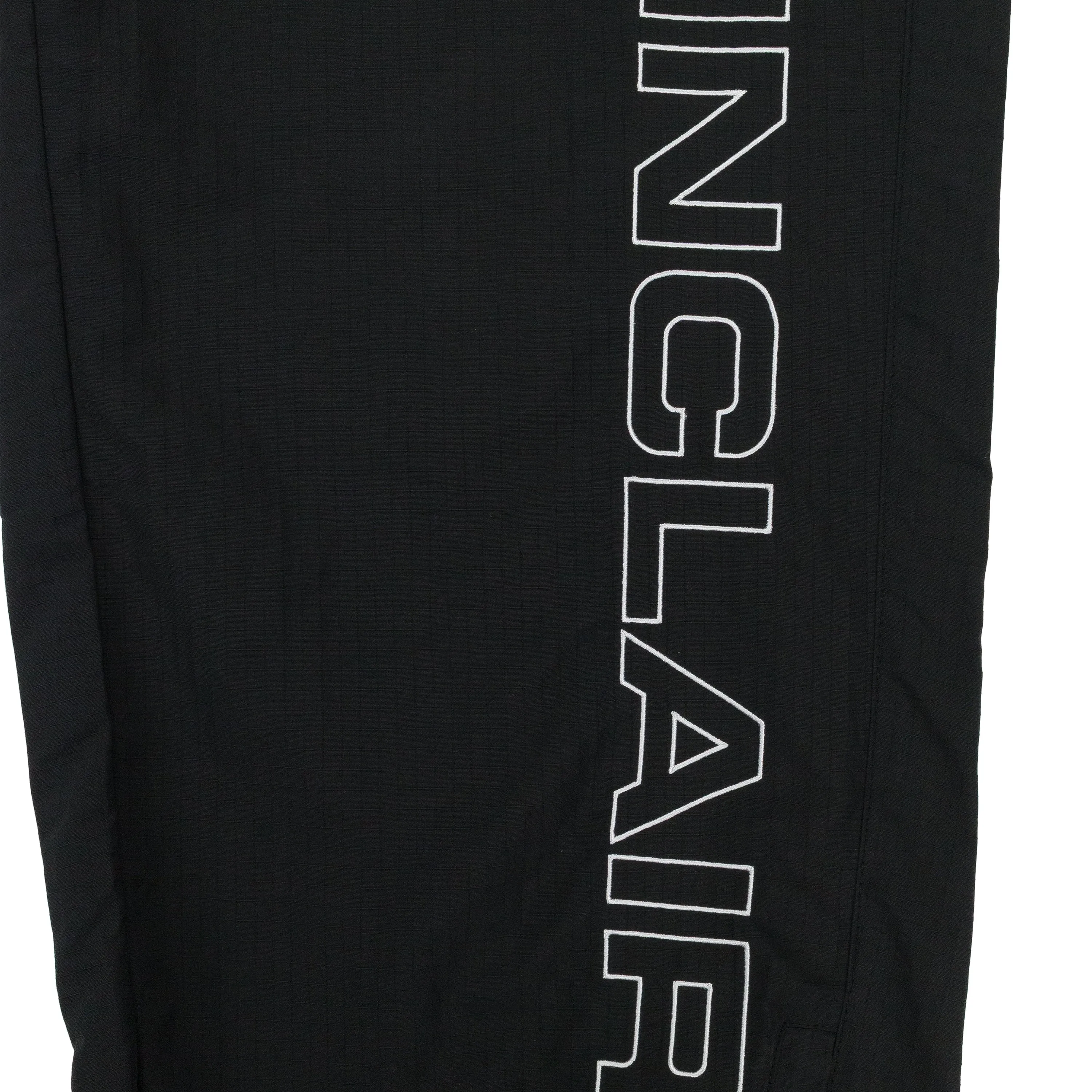 BLACK SFC NYLON TRACK PANTS