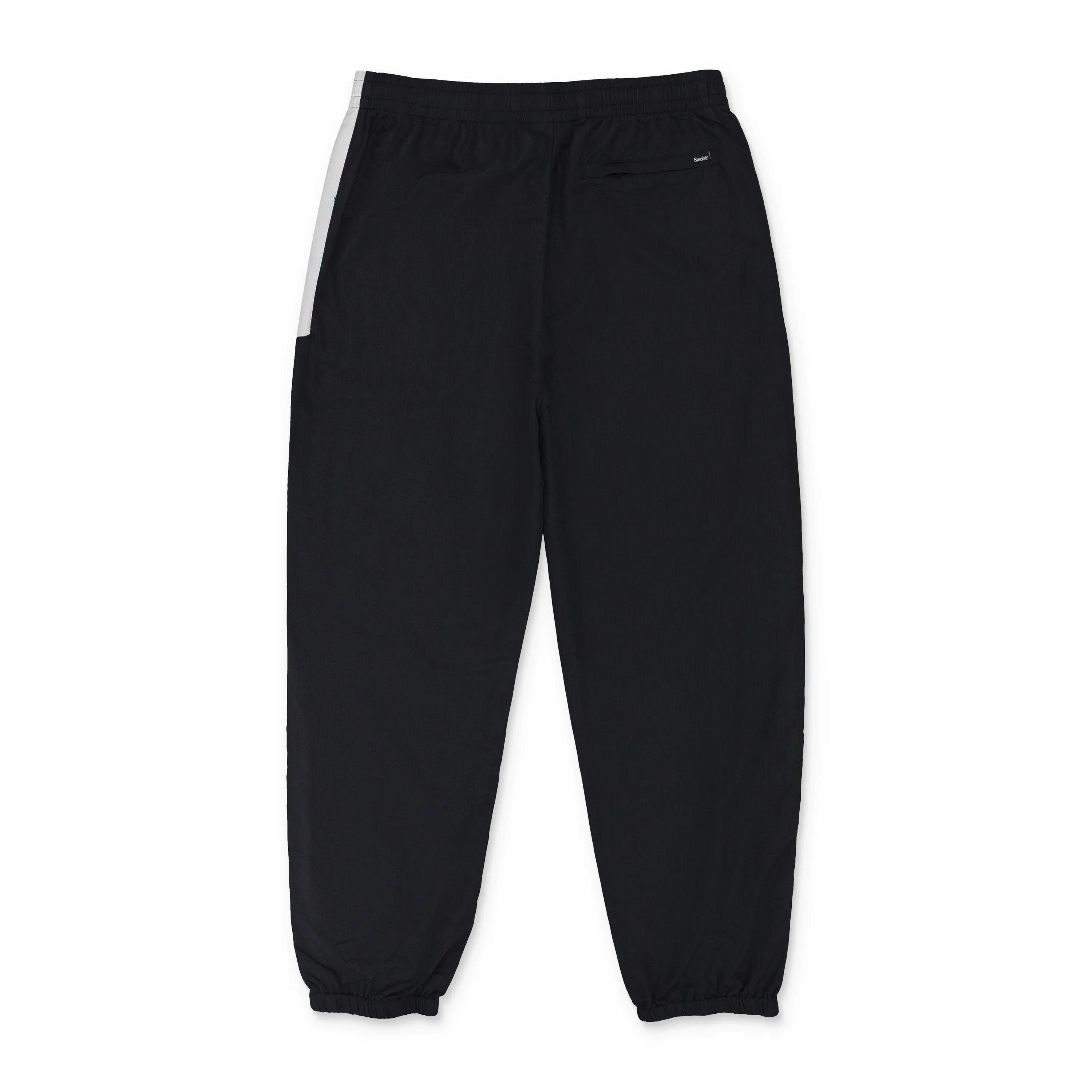 BLACK SFC NYLON TRACK PANTS