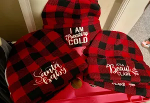 buffalo plaid beanies