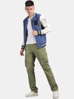 Calla Green Solid Cargo Pants