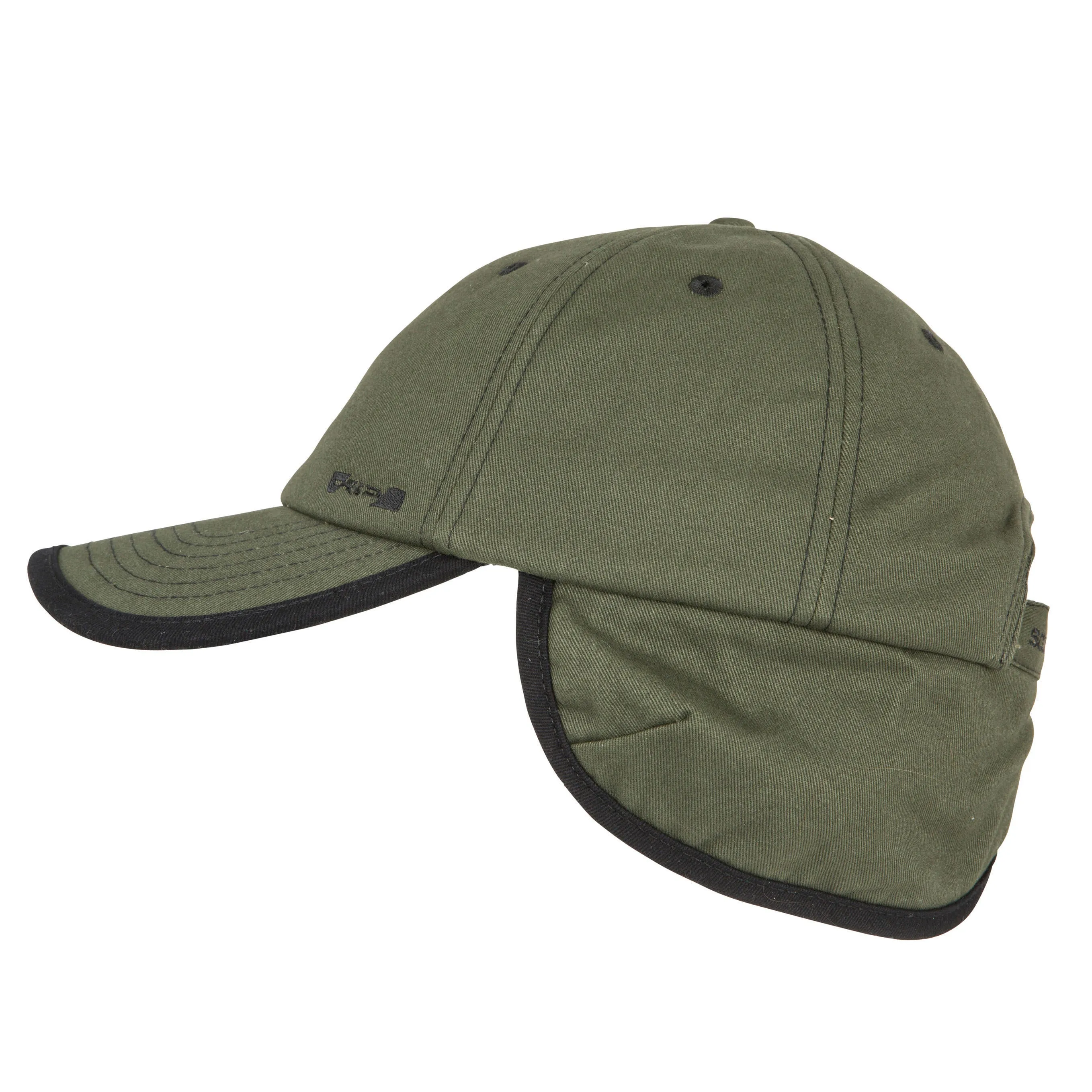 Cap 500 fleece warm green SOLOGNAC, dark khaki/black