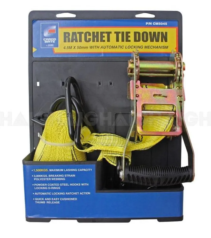 Cargo Mate HD Ratchet Tie Down Strap
