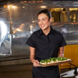 Chef Works CSWVBLKL Cook's Shirt