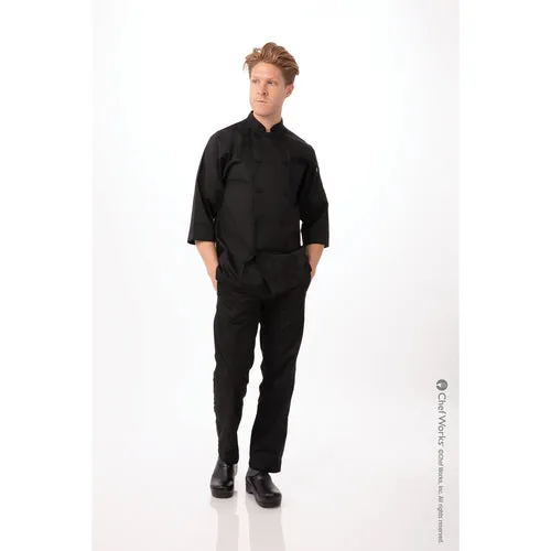 Chef Works JLCLBLK4XL Chef's Coat