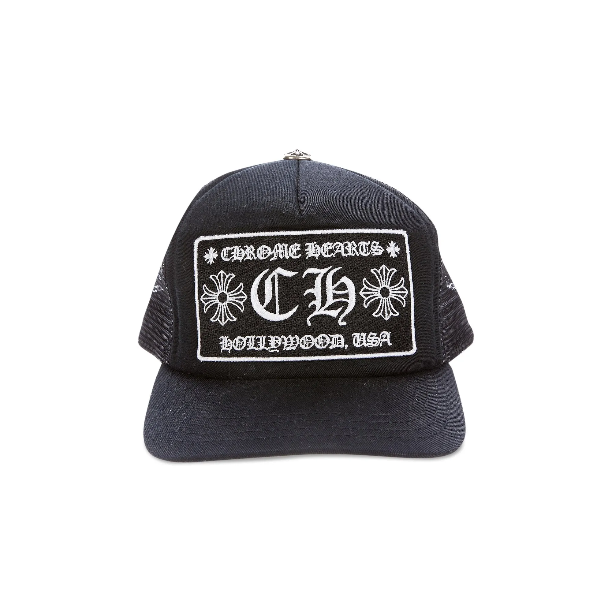 Chrome Hearts Ch Hollywood Trucker Cap, Black