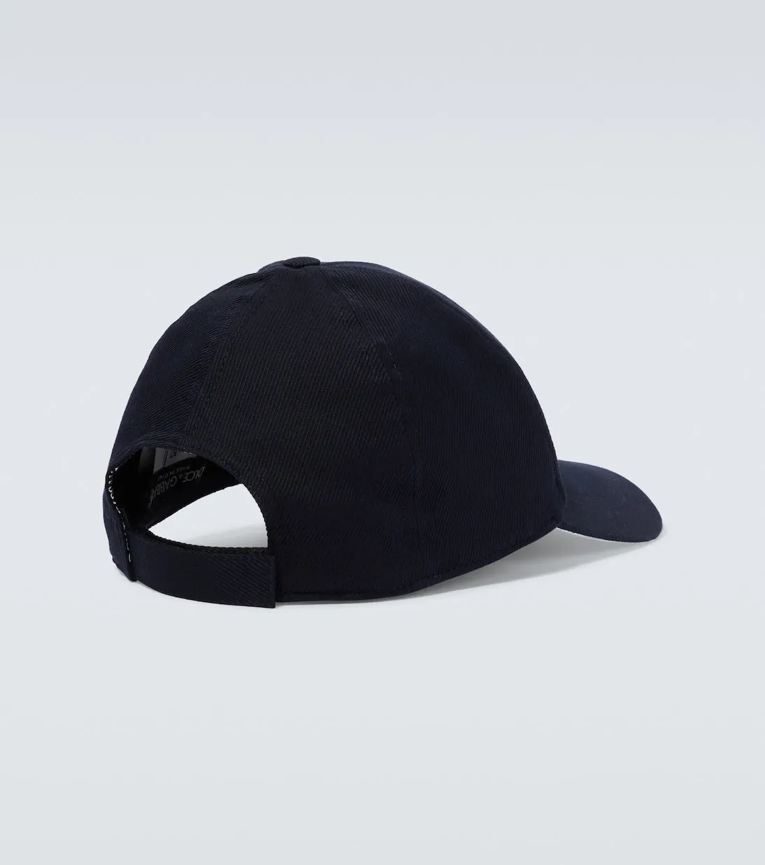 Cotton baseball cap with Dolce&Gabbana logo, blue