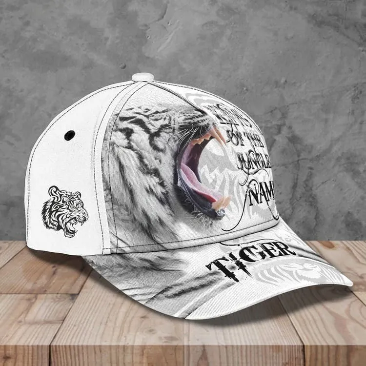 Customized Yellow Tiger King 3D Baseball Cap for Him, Tiger Hat for Tiger Lovers