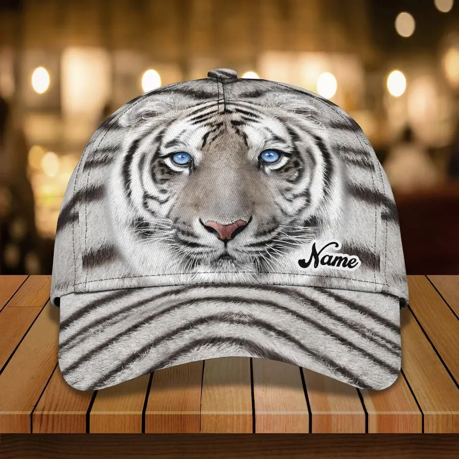 Customized Yellow Tiger King 3D Baseball Cap for Him, Tiger Hat for Tiger Lovers