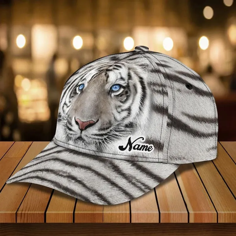 Customized Yellow Tiger King 3D Baseball Cap for Him, Tiger Hat for Tiger Lovers
