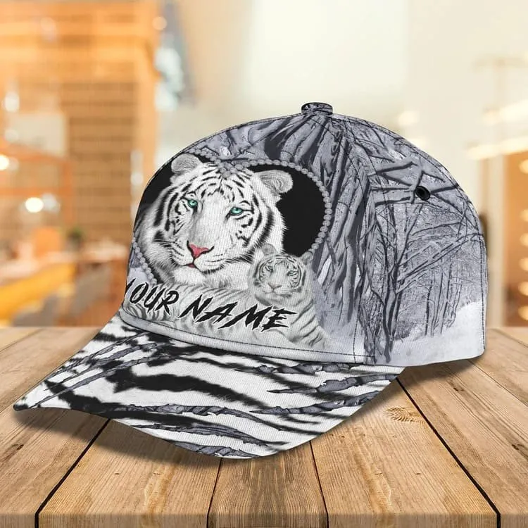 Customized Yellow Tiger King 3D Baseball Cap for Him, Tiger Hat for Tiger Lovers