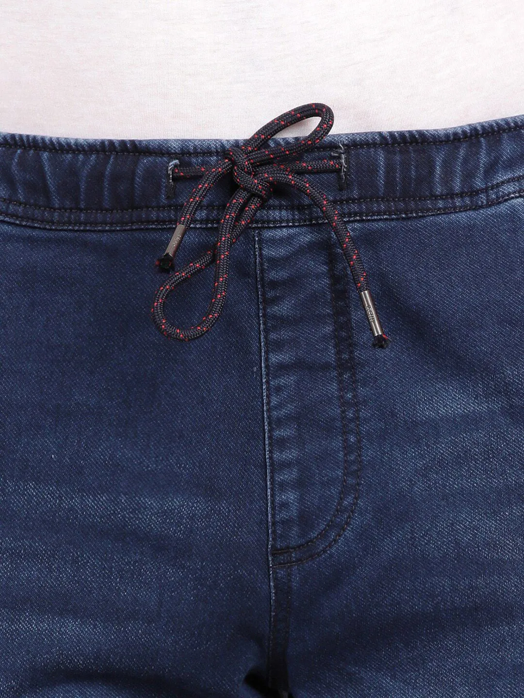 Denim Navy Cargo Joggers