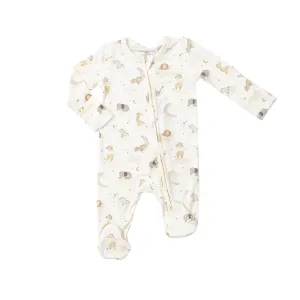Dreamy Safari 2 Way Bamboo Zipper Footie