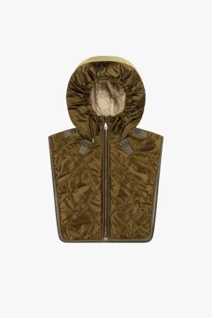 Elements Quilt Zip Hood - Antique Gold / Oyster