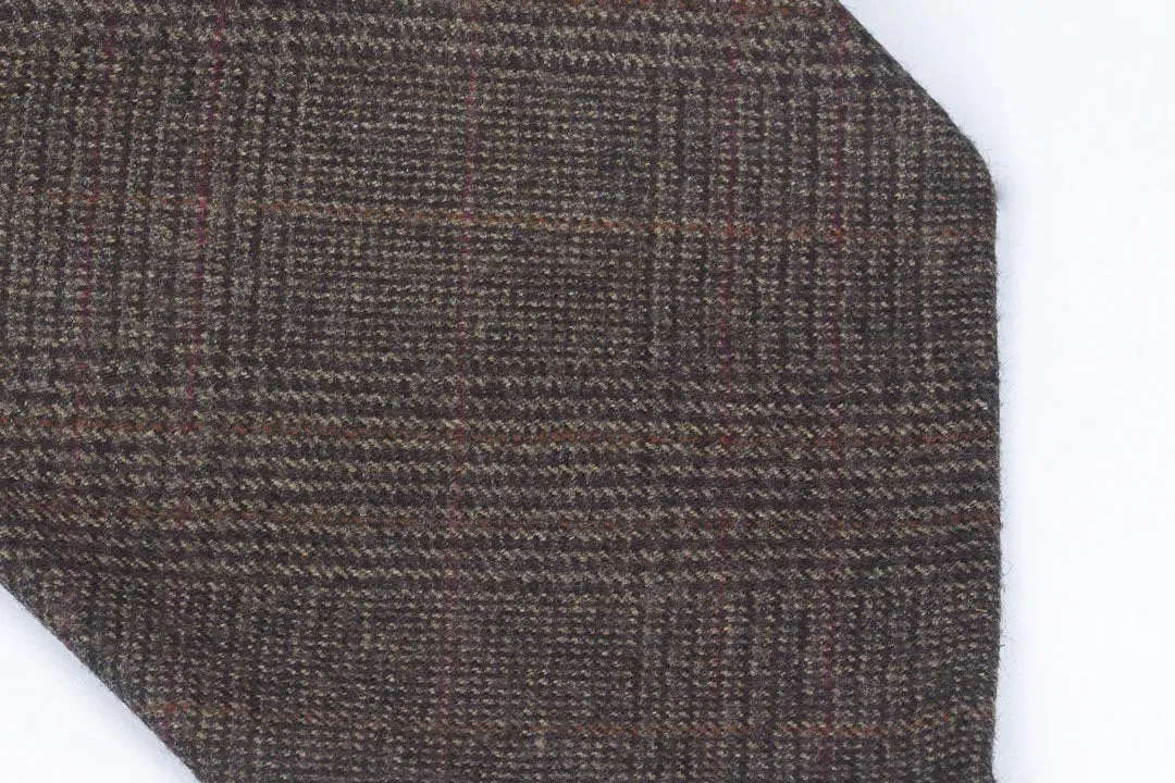 Escorial Brown-Burgundy Glencheck