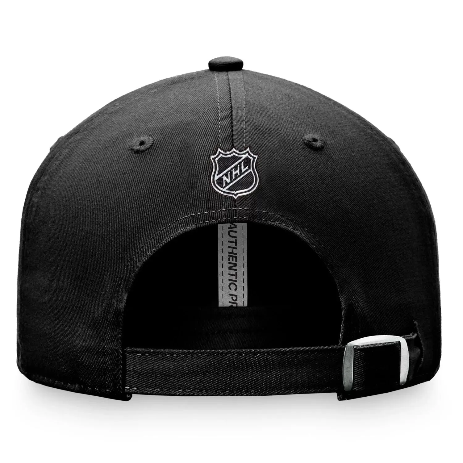 Fanatics Men's Black Anaheim Ducks Authentic Pro Rink Adjustable Logo Cap