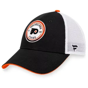 Fanatics Philadelphia Flyers Iconic Gradient Trucker Snapback Men's Black and White Cap