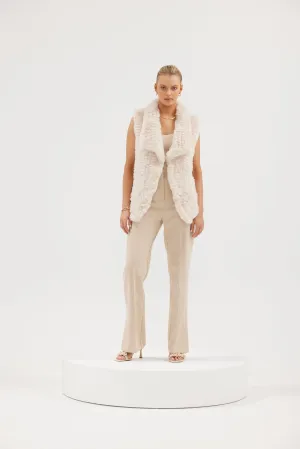 Faux San Fran Vest - Oatmeal