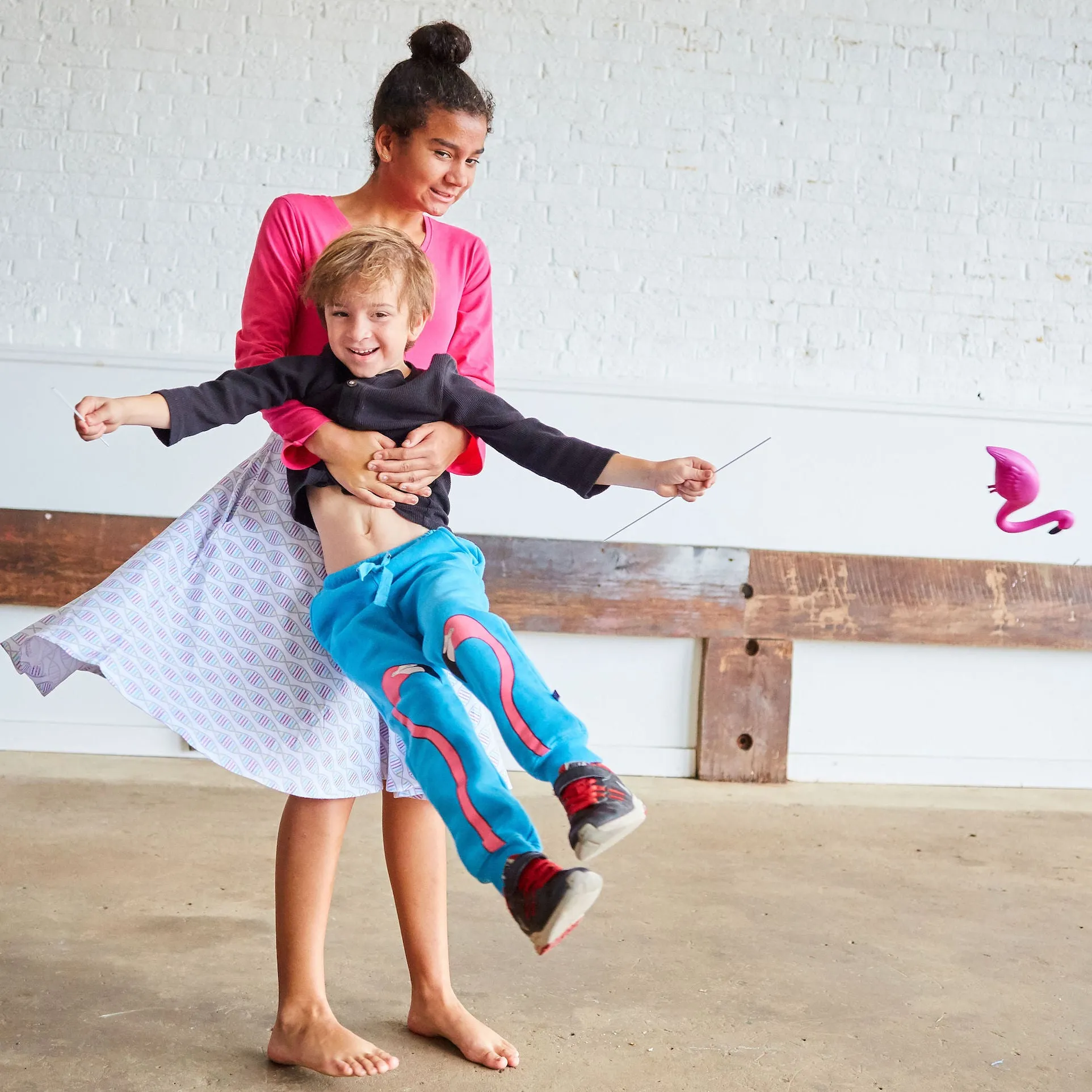 Flamingos Fuzzy Fleece Jogger Pants