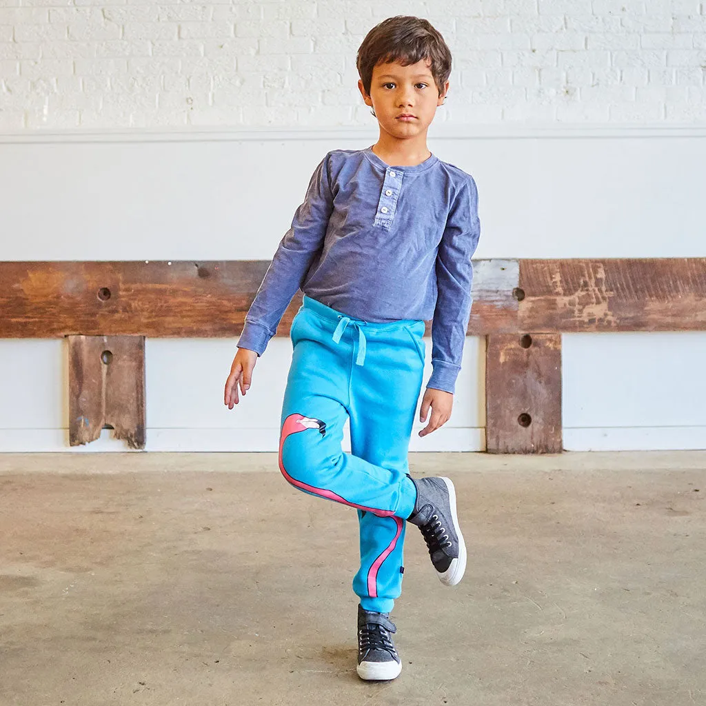 Flamingos Fuzzy Fleece Jogger Pants