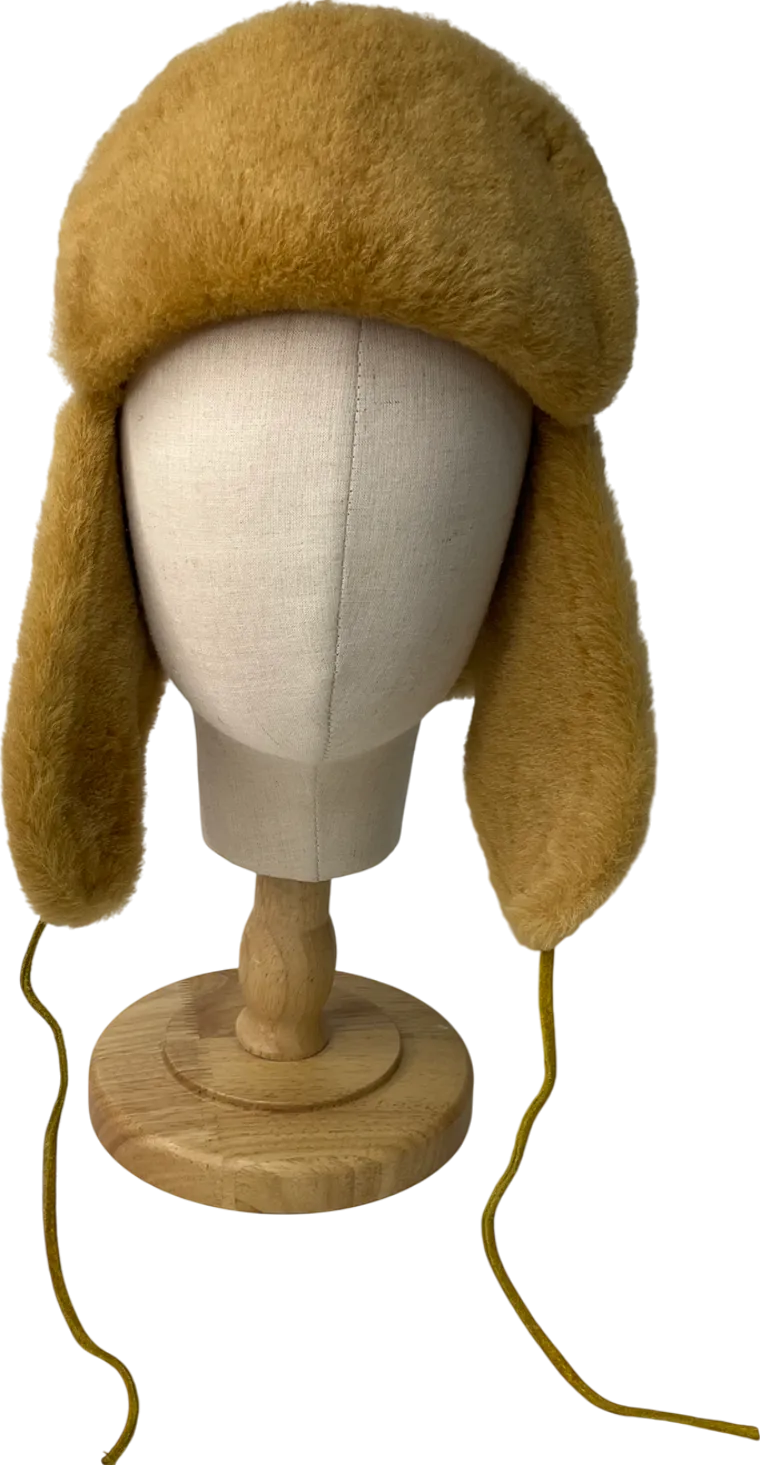 goldsmith Yellow Vintage Sheepskin trapper Hat
