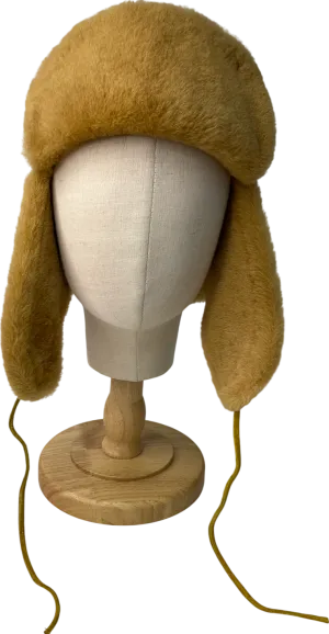 goldsmith Yellow Vintage Sheepskin trapper Hat