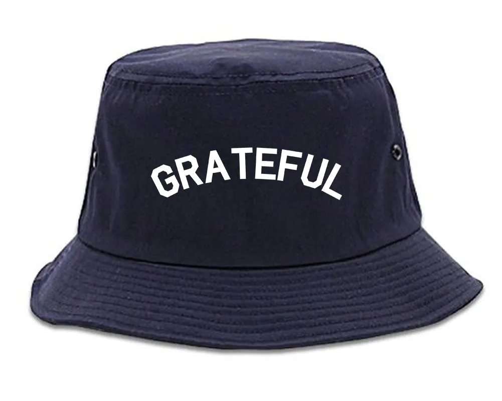 Grateful Thankful Mens Bucket Hat