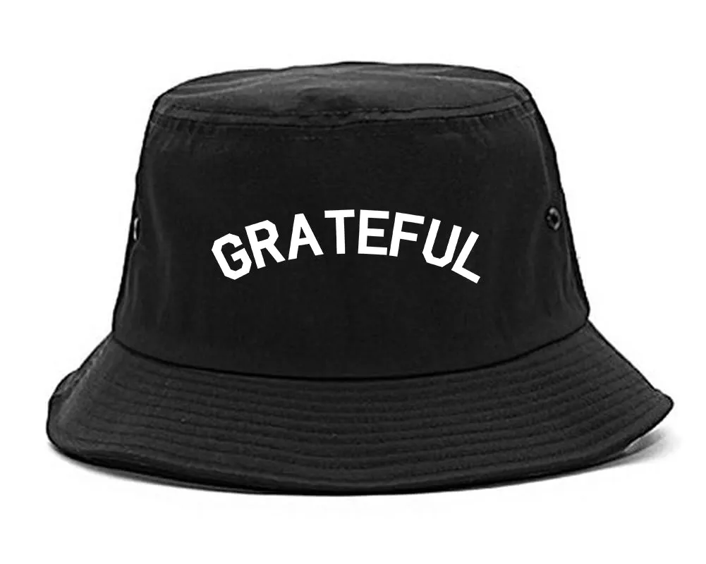 Grateful Thankful Mens Bucket Hat
