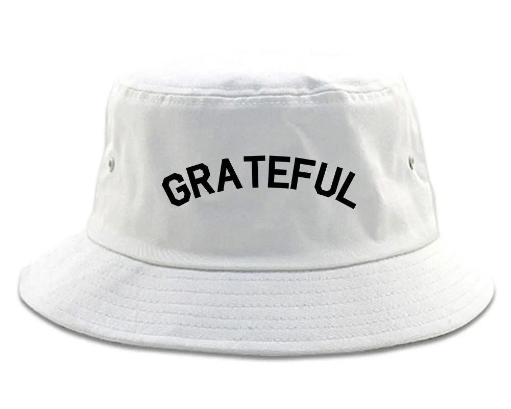 Grateful Thankful Mens Bucket Hat