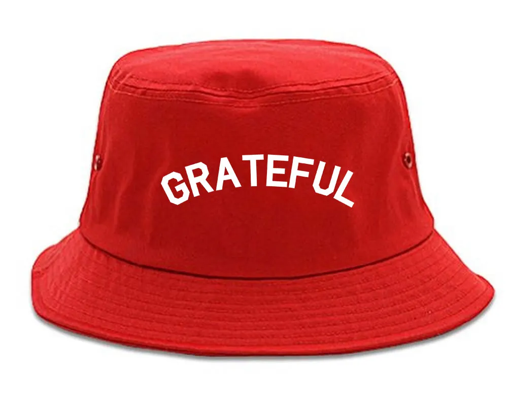 Grateful Thankful Mens Bucket Hat