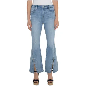 Hannah Hi-Rise Flare with Twisted Side Seam Slit