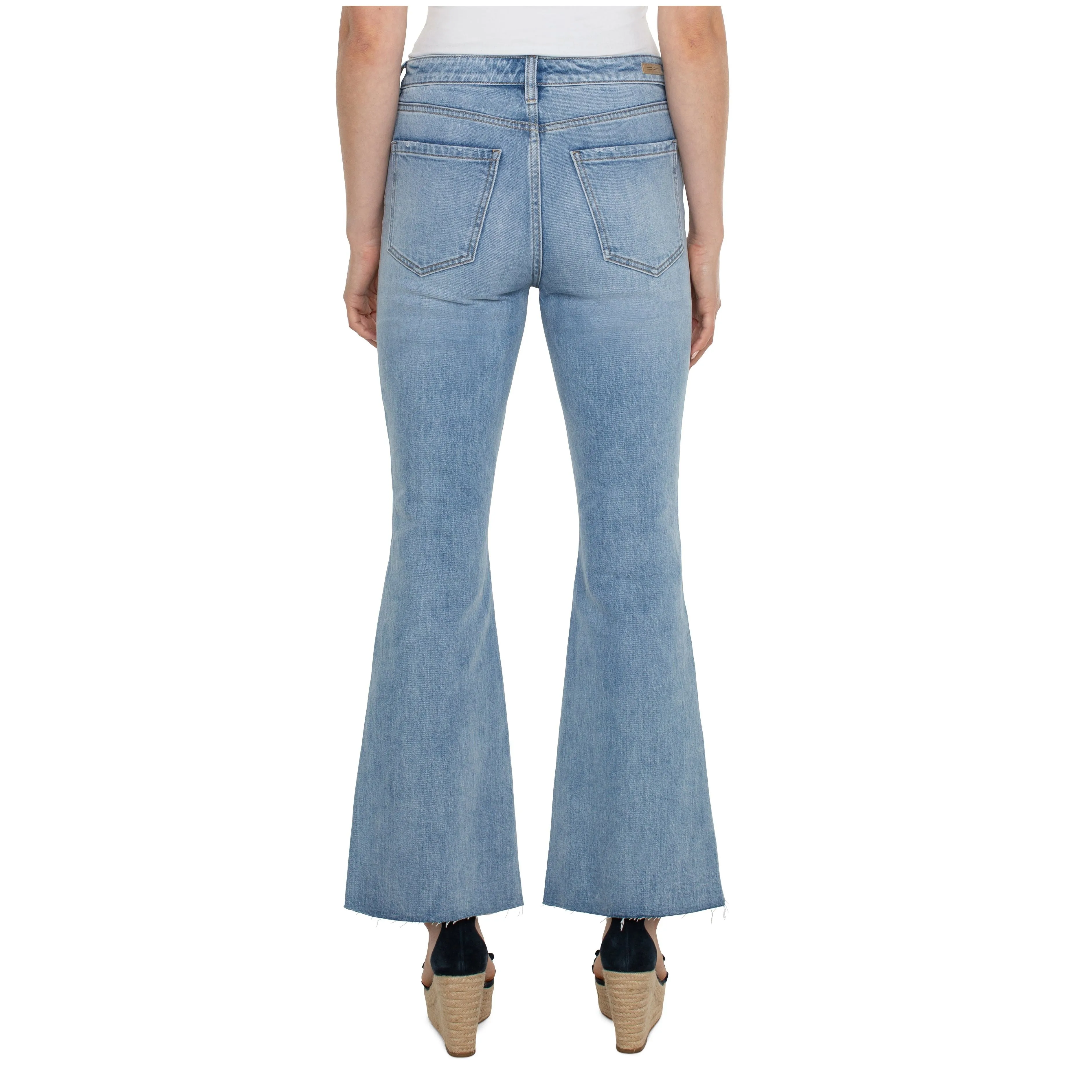 Hannah Hi-Rise Flare with Twisted Side Seam Slit