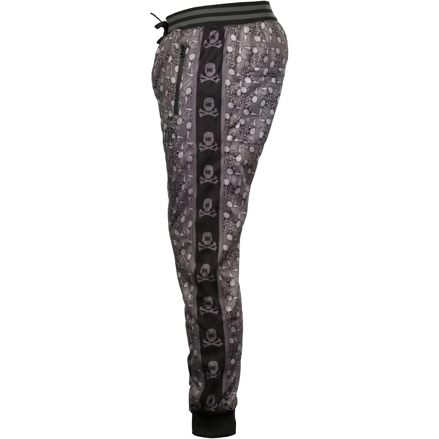 HK Army Track Jogger Pants Hostilewear Skulls Grey