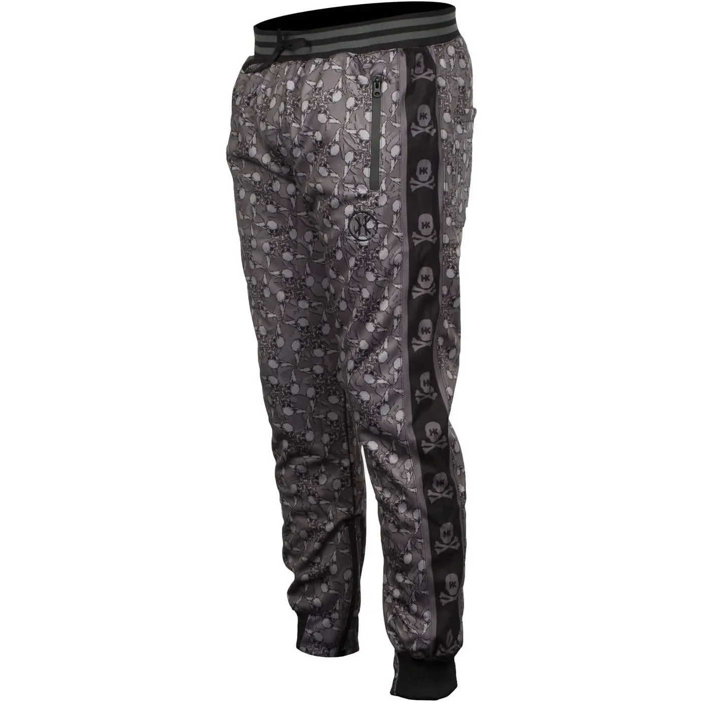 HK Army Track Jogger Pants Hostilewear Skulls Grey