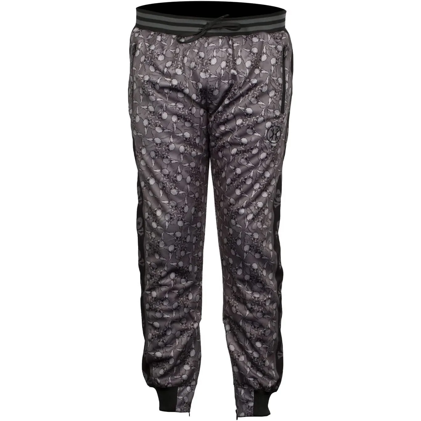 HK Army Track Jogger Pants Hostilewear Skulls Grey